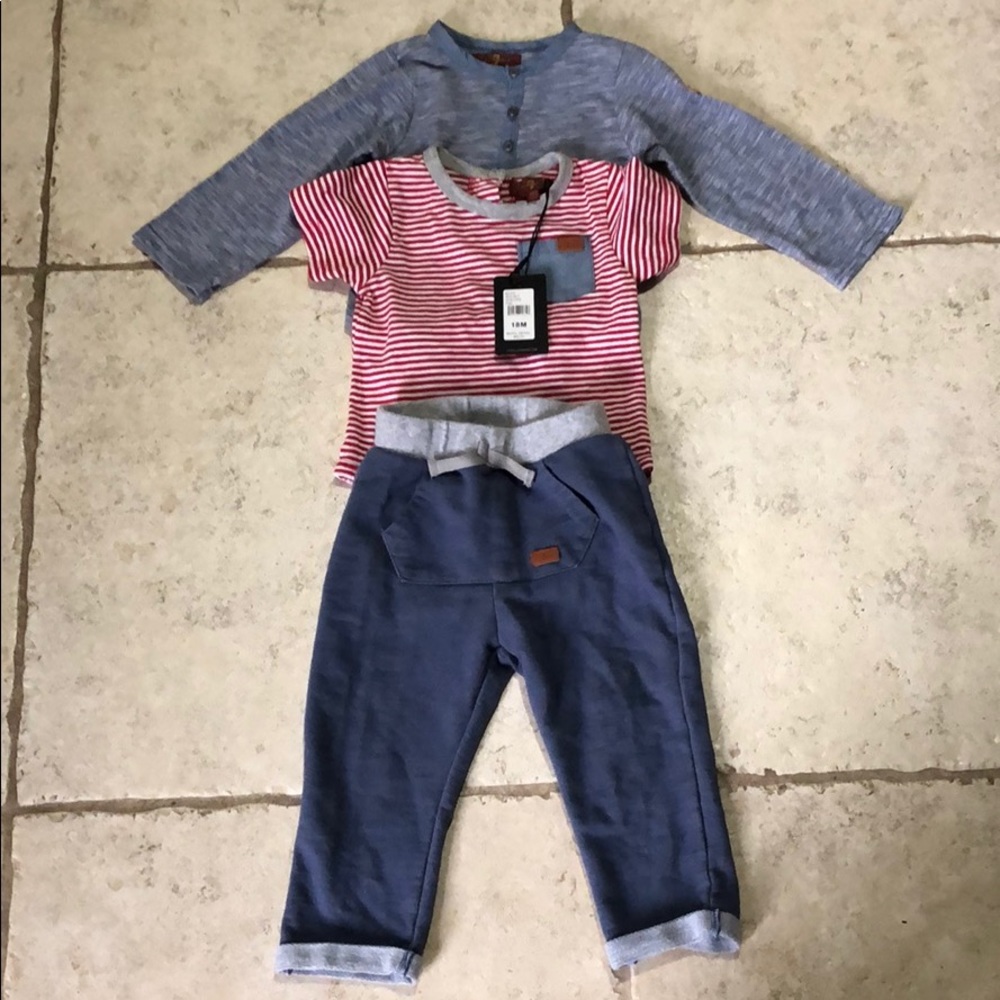 7 for all mankind 18 month boy 3 piece set